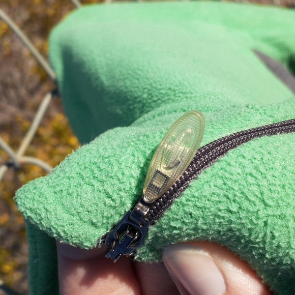 Champion Green & Grey Partial Zip Jacket, Size L - Picture 7 of 8